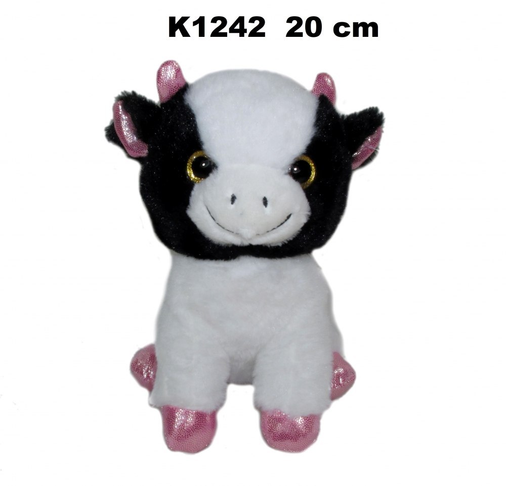 SOFT TOY COW 20CM SITTING SA SUN-DAY